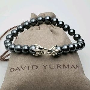 David Yurman Hematite Spiritual Bead Bracelet
